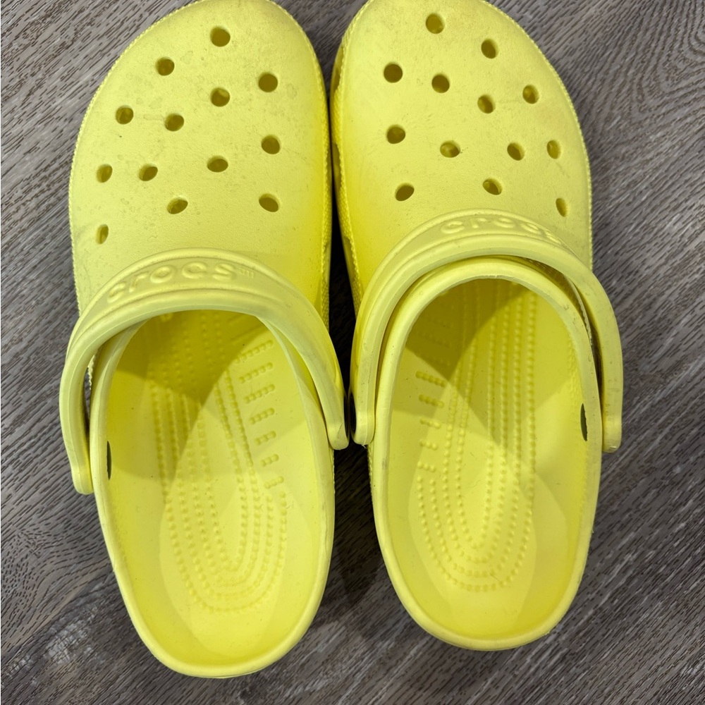 CROCS Bright Yellow Sandals